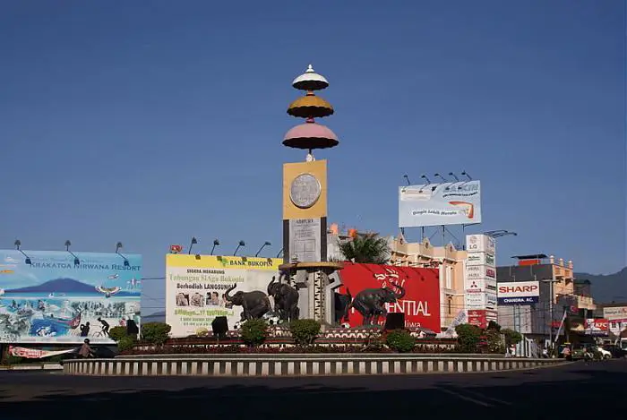 Pemandangan Kota Bandar Lampung dari Villa Citra