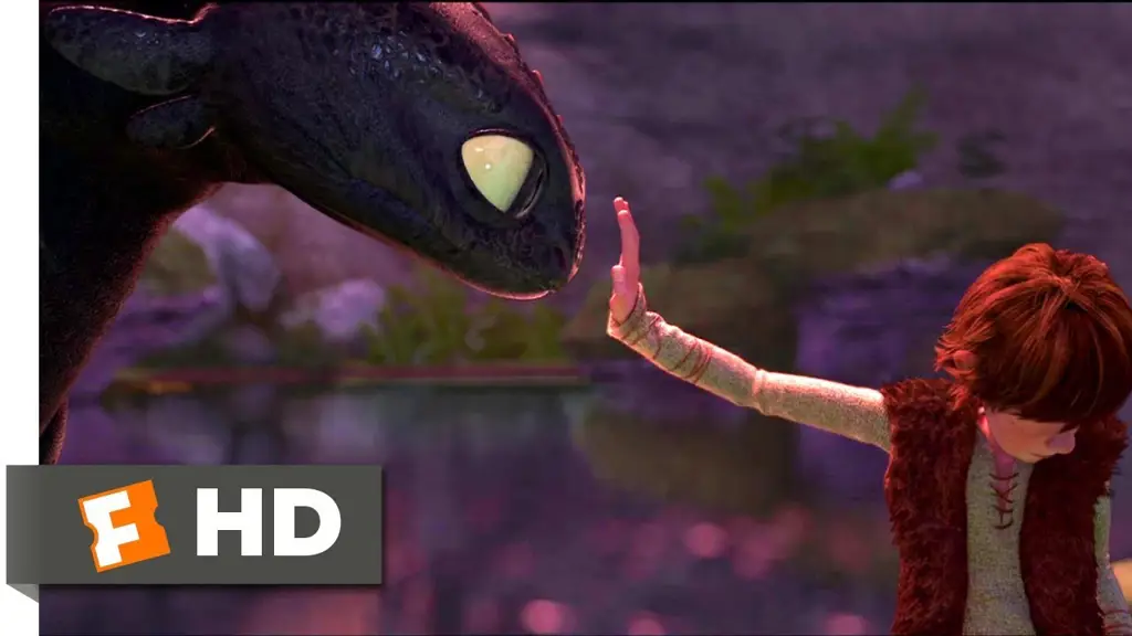 Gambar pemandangan indah dalam film How to Train Your Dragon