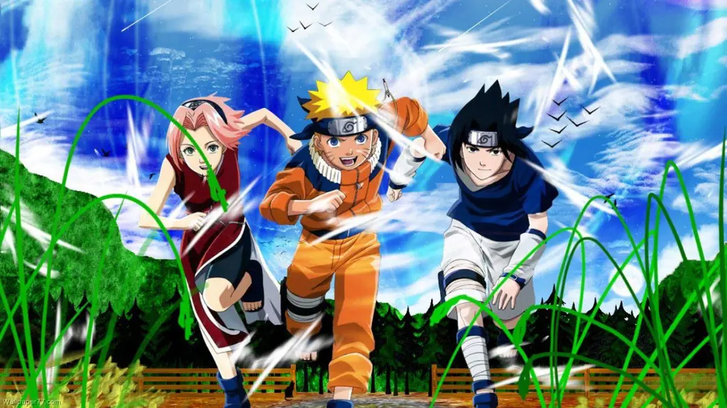 Gambar pemandangan alam dalam Naruto Shippuden