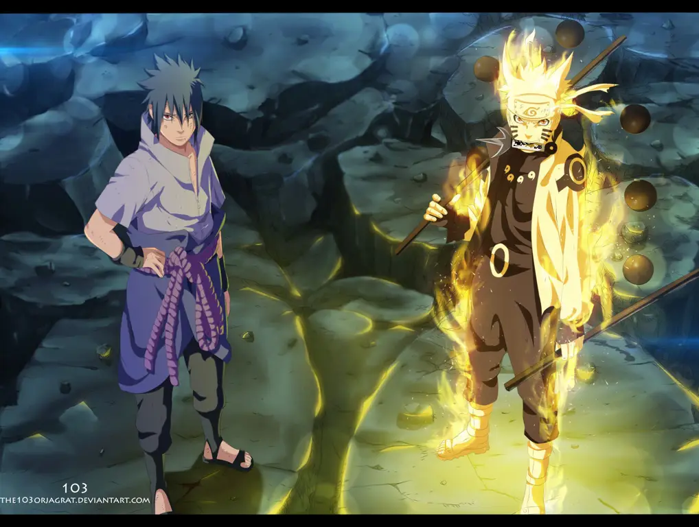 Gambar pemandangan alam dalam Naruto Shippuden