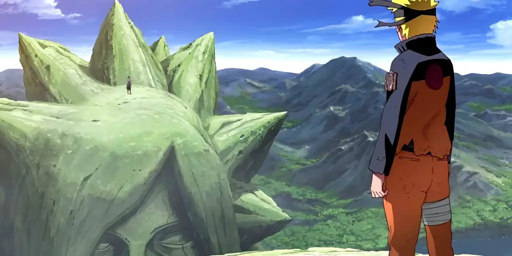 Pemandangan indah di dunia Naruto Gambar pemandangan alam dalam serial Naruto
