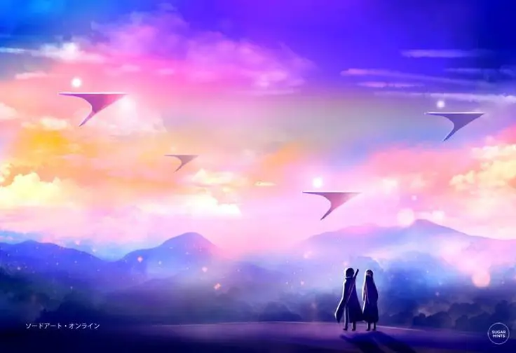 Gambar pemandangan dari anime Sword Art Online