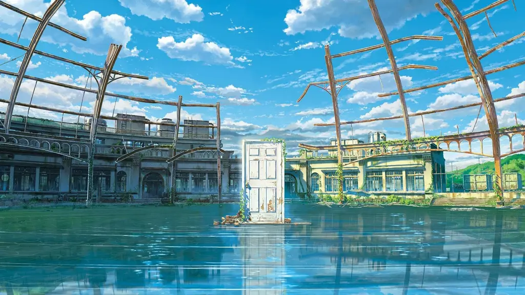 Gambar pemandangan yang indah dari anime Suzumiya Haruhi no Yuuutsu