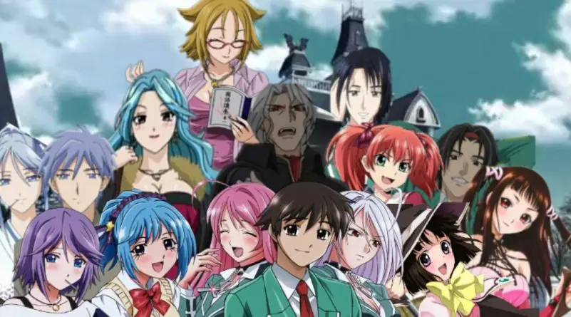 Gambar pemandangan dari anime Rosario Vampire