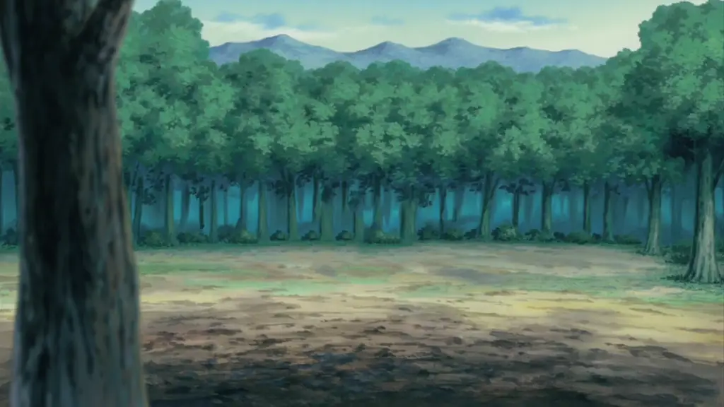 Pemandangan indah Konoha Gambar pemandangan desa Konoha