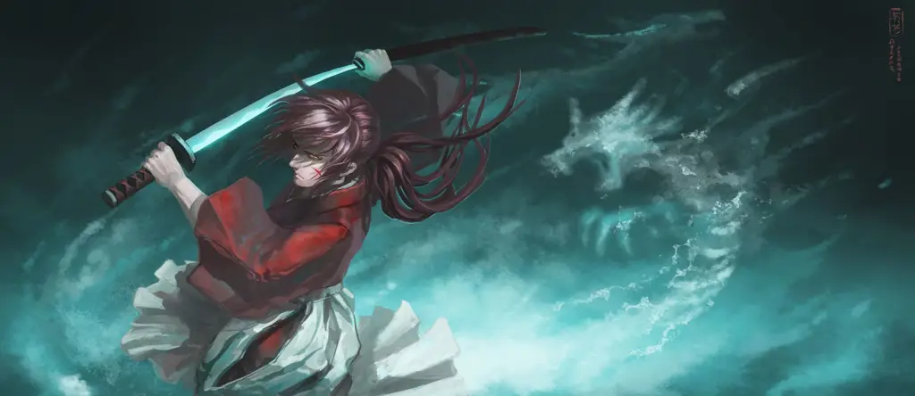 Gambar pemandangan dalam anime Rurouni Kenshin