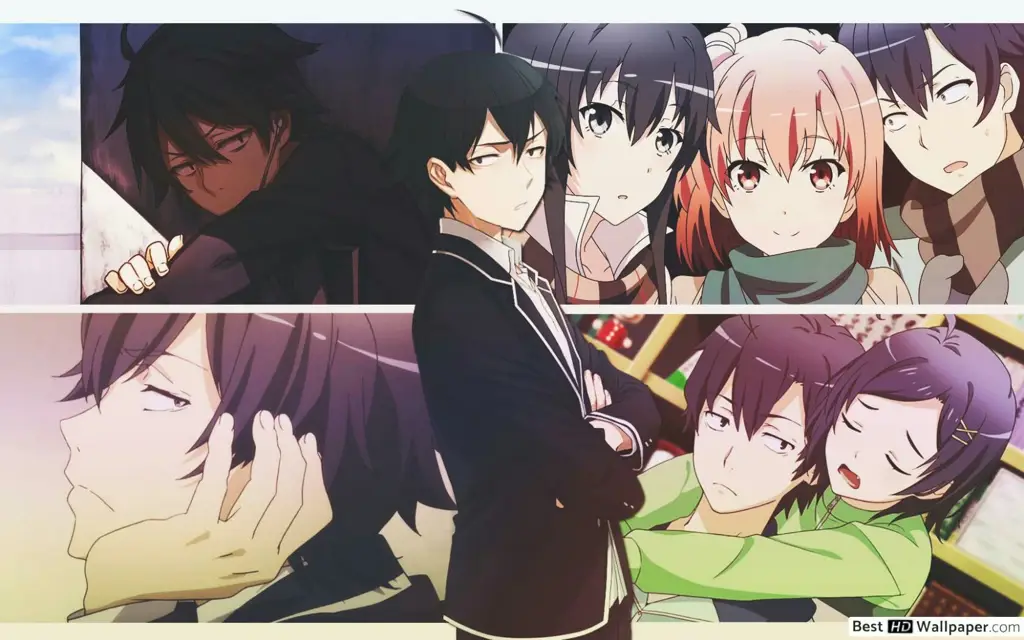 Gambar pemandangan yang indah dari anime Oregairu