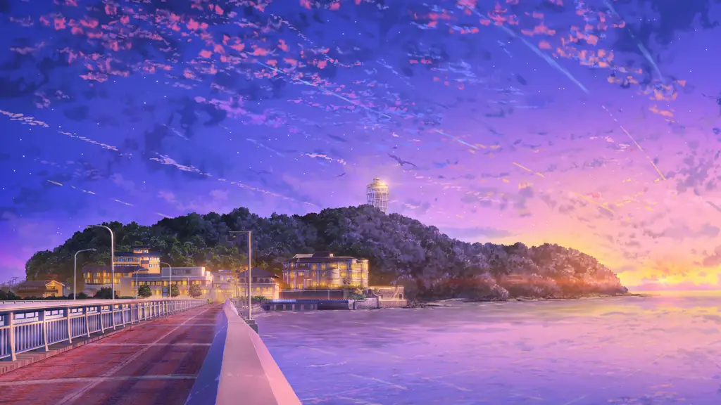 Wallpaper Pemandangan Kota Anime HD