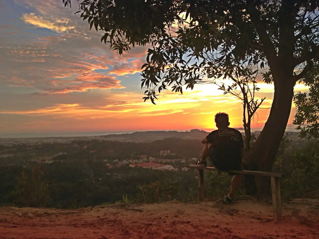 Pemandangan Panorama Bukit Randu yang menakjubkan