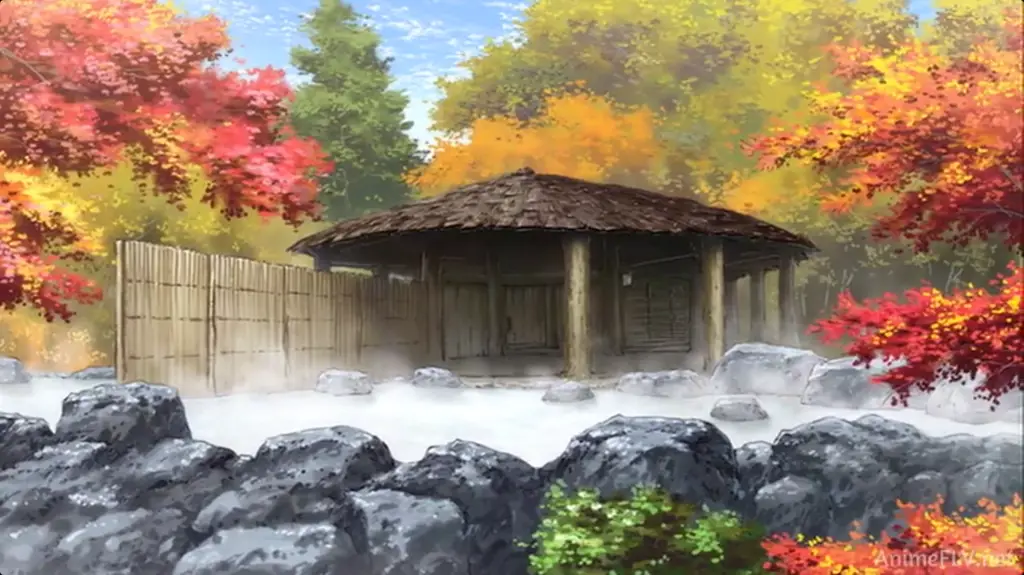 Gambar pemandangan indah dari anime Akatsuki no Yona