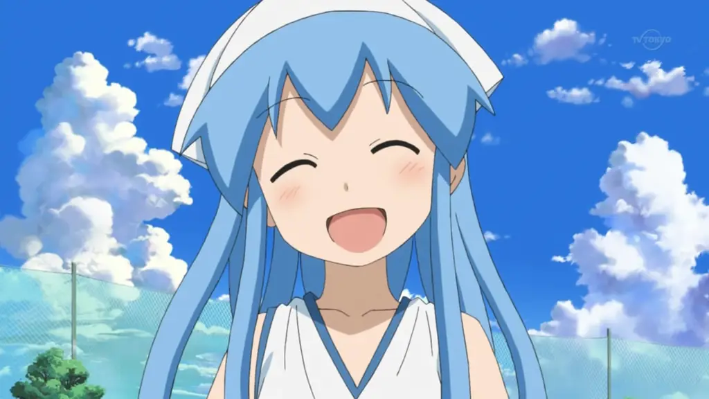 Gambar pemandangan dalam anime Shinryaku Ika Musume