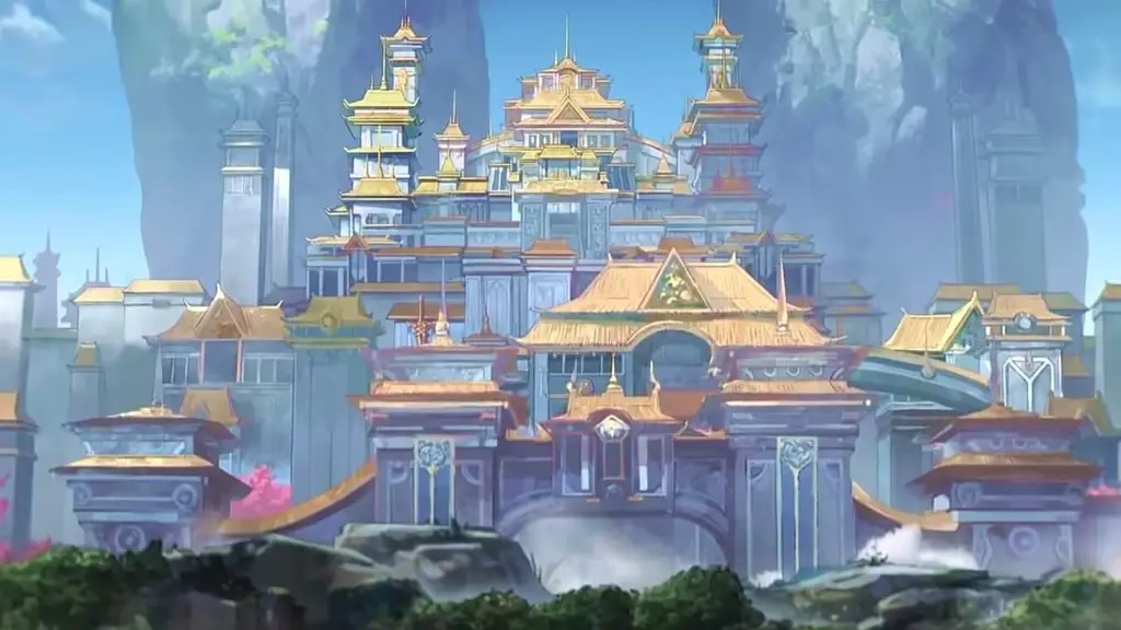 Gambar pemandangan indah dari anime Heaven Official's Blessing