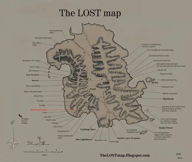 Pengambilan gambar di pulau dalam serial TV Lost