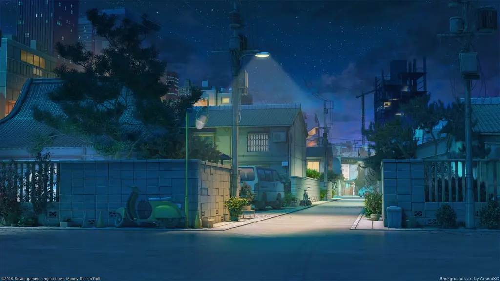 Gambar pemandangan anime tempat yang sepi