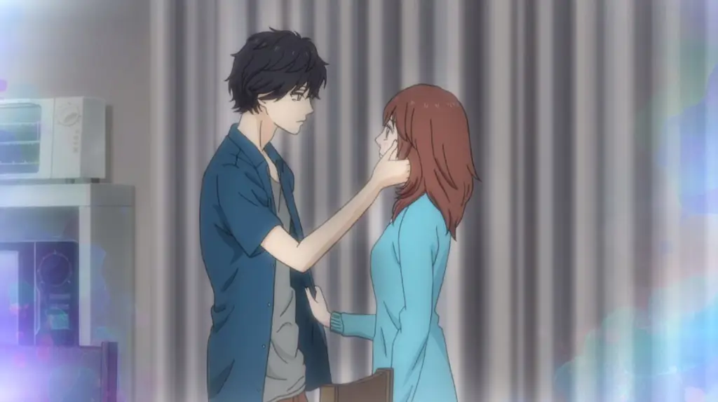 Gambar pemandangan indah dalam Ao Haru Ride