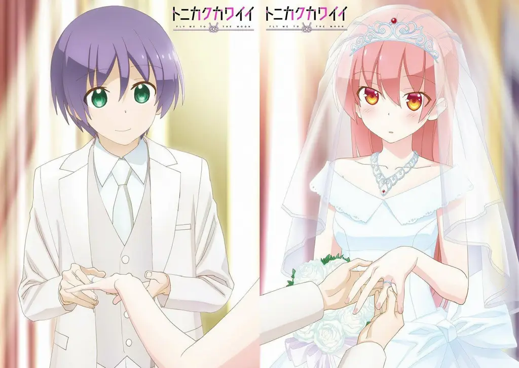 Pemandangan yang indah dalam anime Gambar pemandangan indah dalam anime Tonikaku Kawaii