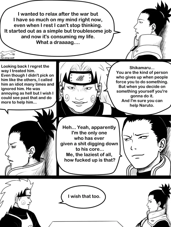 Naruto berdiskusi dengan para penasihatnya