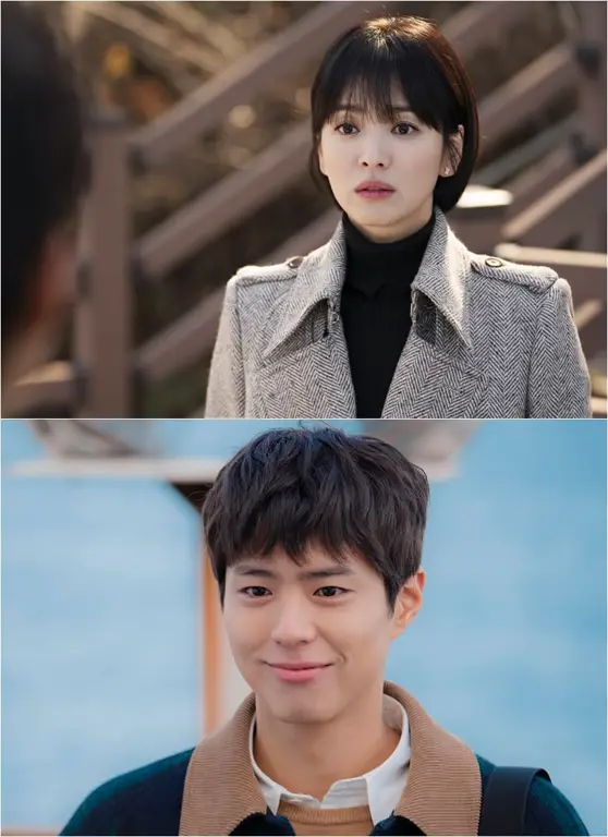 Foto Park Bo-gum dan Song Hye-kyo sebagai pemeran utama Encounter