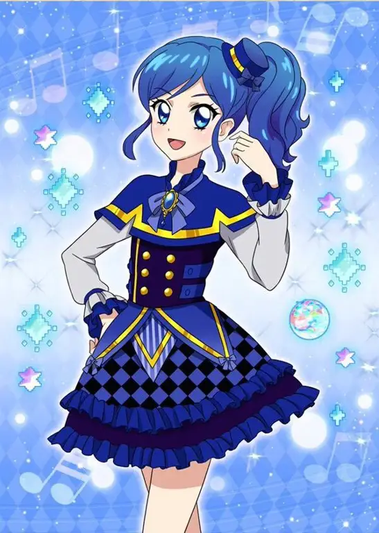 AoI Aikatsu sedang tampil memukau di atas panggung.