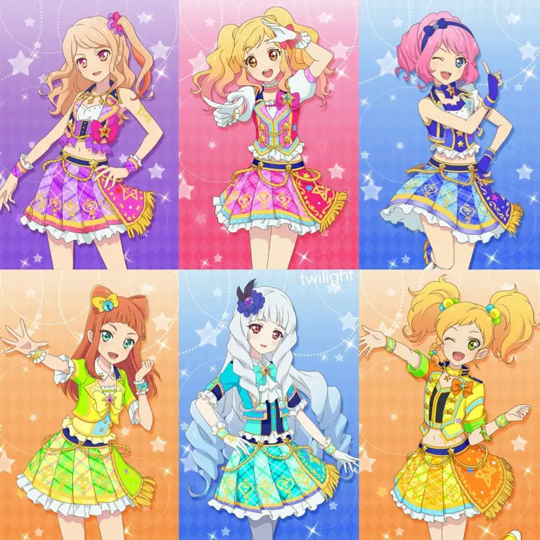 Adegan konser musik dalam Aikatsu Stars! Hoshi no Tsubasa