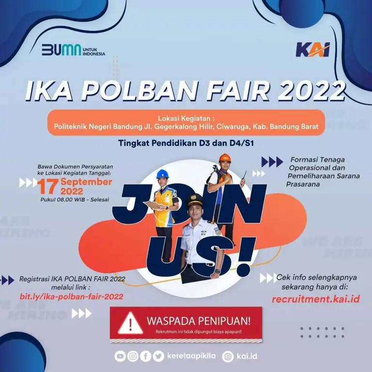 Suasana ramai di job fair Bandar Lampung tahun 2018