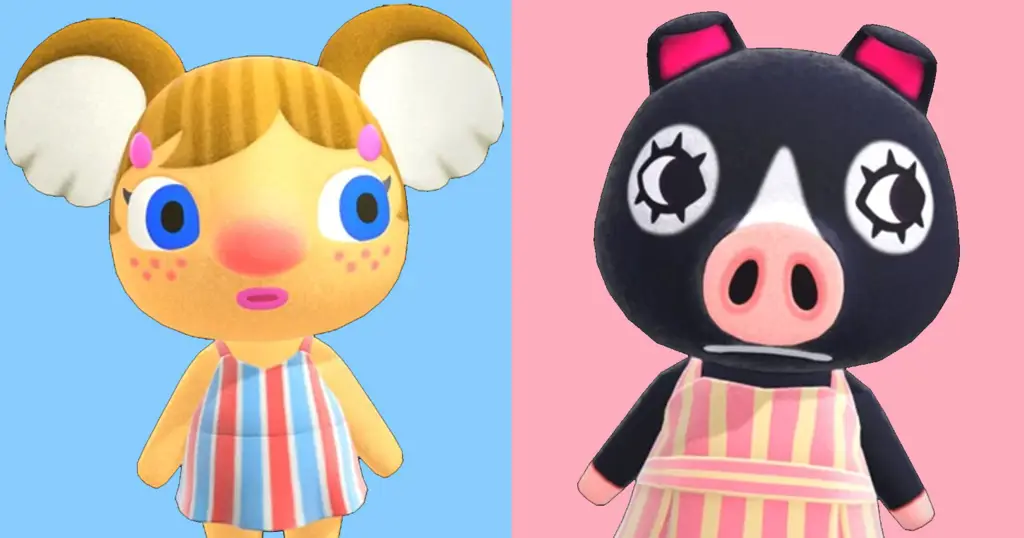 Gambar penduduk desa Animal Crossing yang lucu