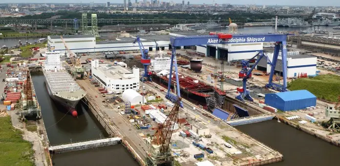 Teknologi modern di Bandar Victory Shipyard PT