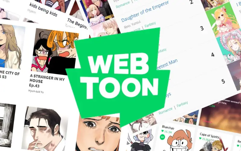 Antarmuka situs webtoon yang nyaman dan mudah digunakan