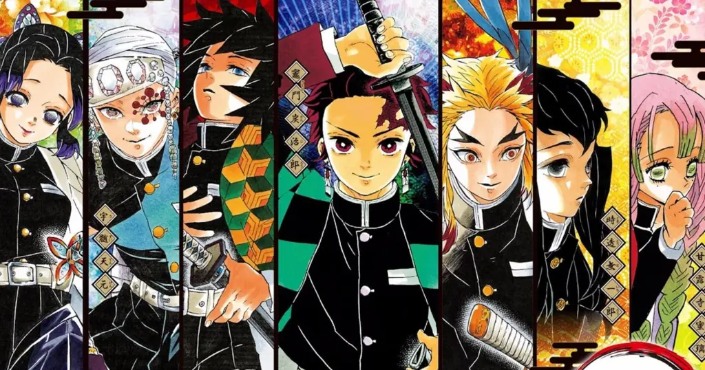 Seseorang Membaca Manga Kimetsu no Yaiba