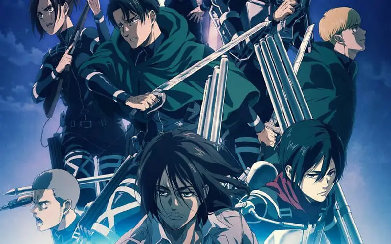 Poster Attack on Titan Season 4 Part 2 yang menunjukkan dampaknya