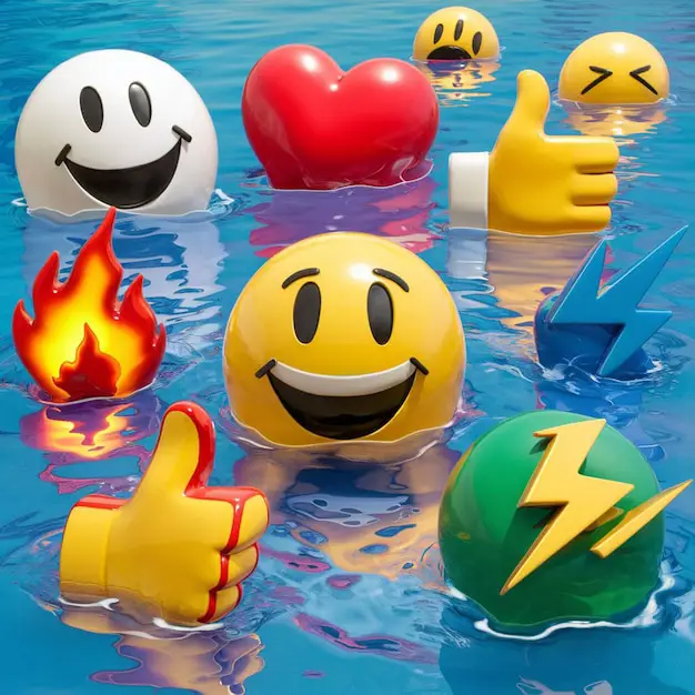 Grafik yang menunjukkan peningkatan penggunaan emoji dalam komunikasi digital