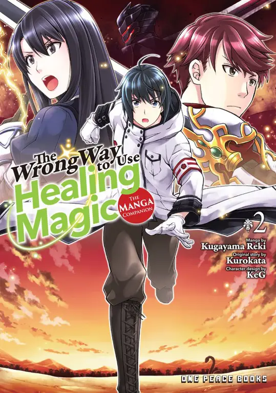 Gambar manga yang menampilkan penggunaan healing magic yang kreatif dan unik.