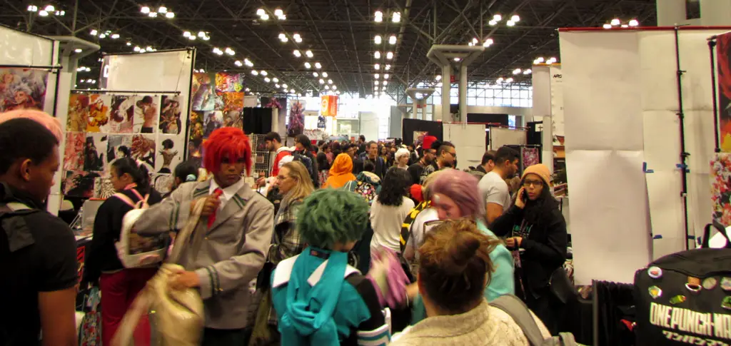 Kerumunan pengunjung Anime NYC 2018