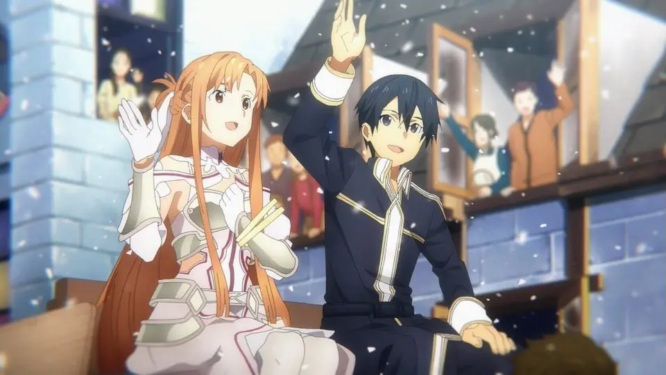 Adegan penutup Sword Art Online Alicization episode 24