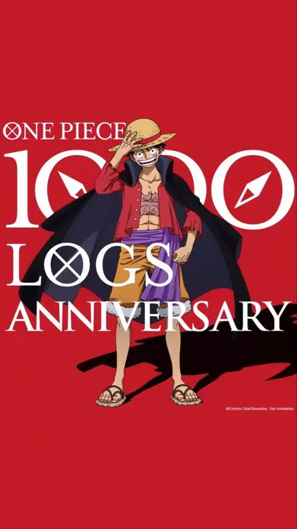 Gambar perayaan chapter 1000 One Piece