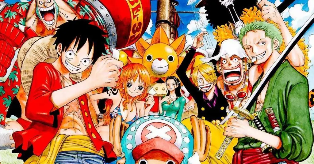 Ilustrasi perayaan episode ke-1000 One Piece