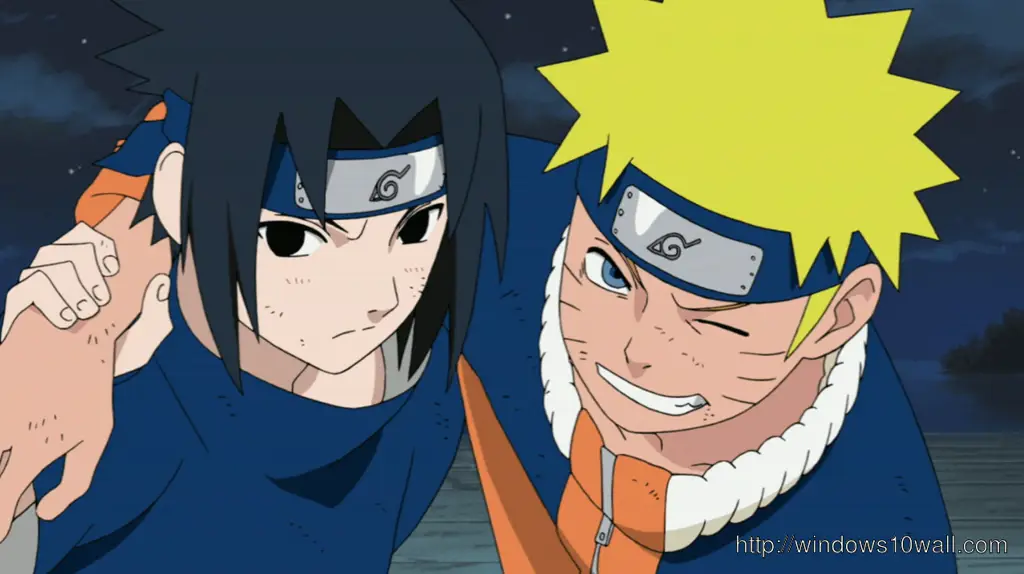 Gambar Naruto dan teman-temannya sedang merayakan sesuatu