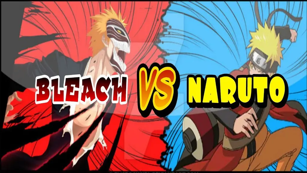 Adegan pertarungan Bleach vs Naruto yang epik