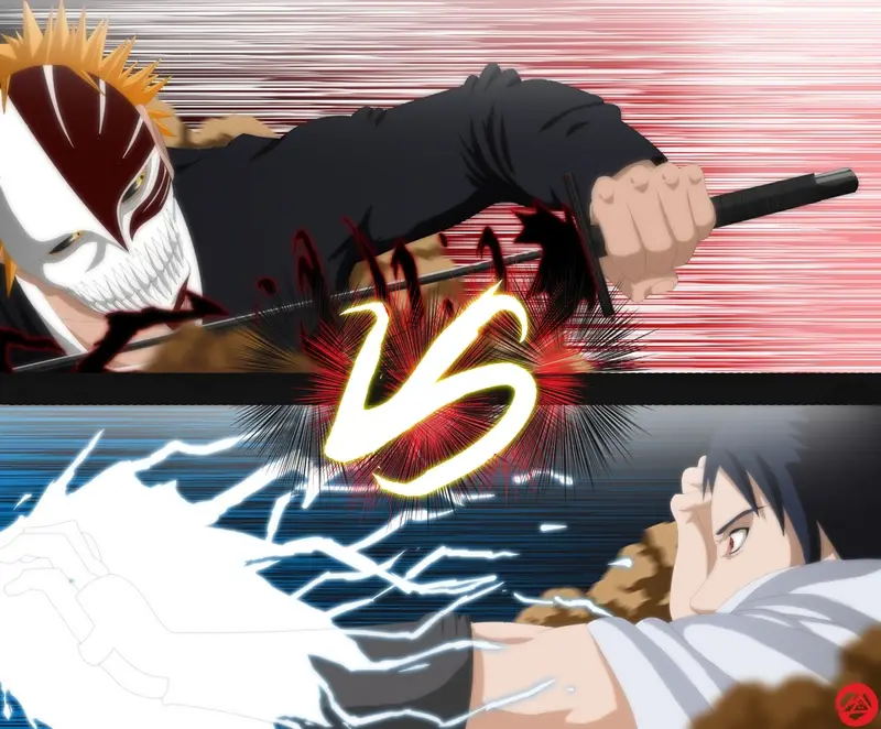 Adegan pertarungan Naruto vs Bleach yang epik