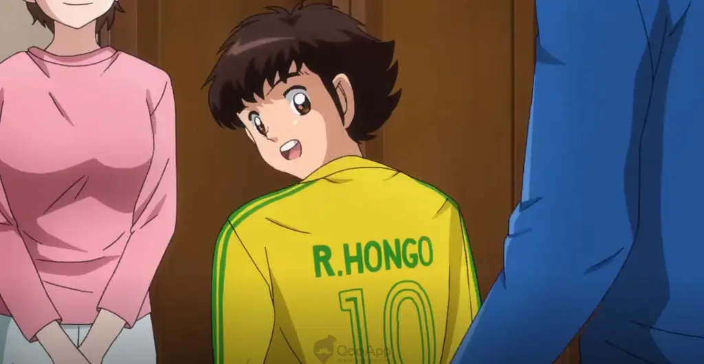 Gambar perbandingan antara anime dan manga Captain Tsubasa.