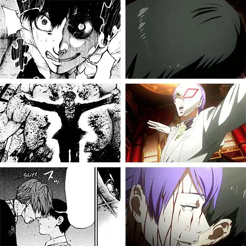 Perbandingan adegan di anime dan manga Tokyo Ghoul Season 2