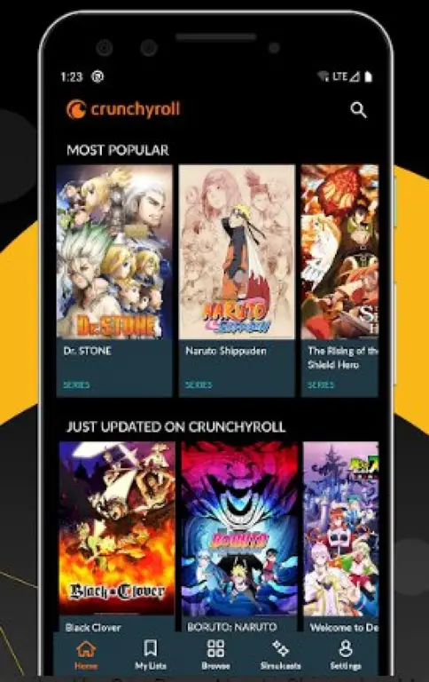 Gambar perbandingan aplikasi streaming anime