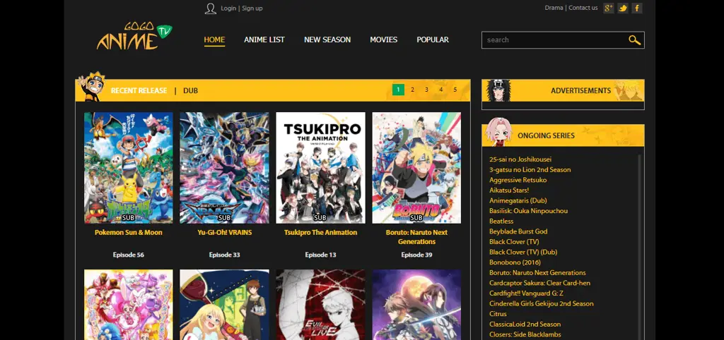 Perbandingan situs streaming anime