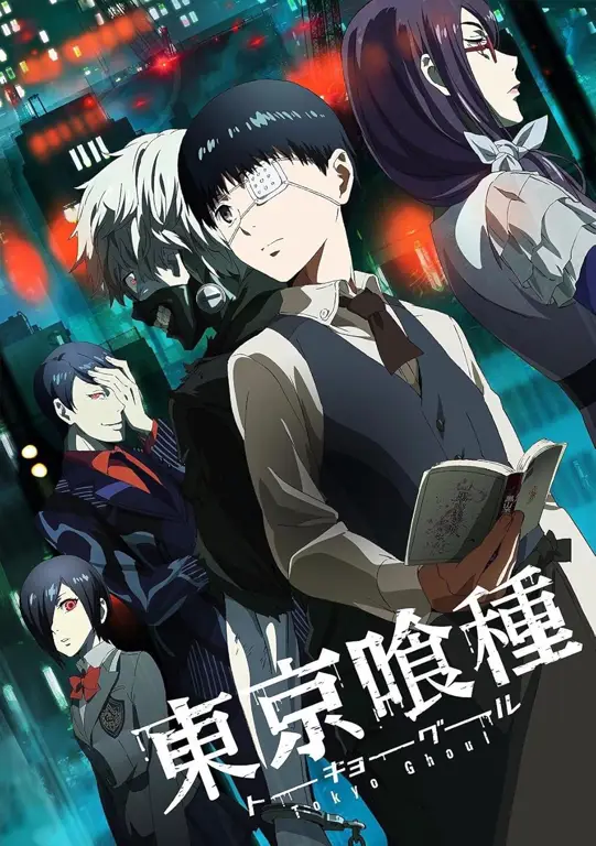 Gambar perbandingan karakter di Tokyo Ghoul