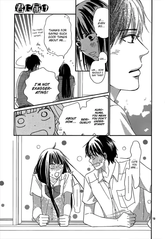 Grafik perbandingan anime dan manga Kimi ni Todoke