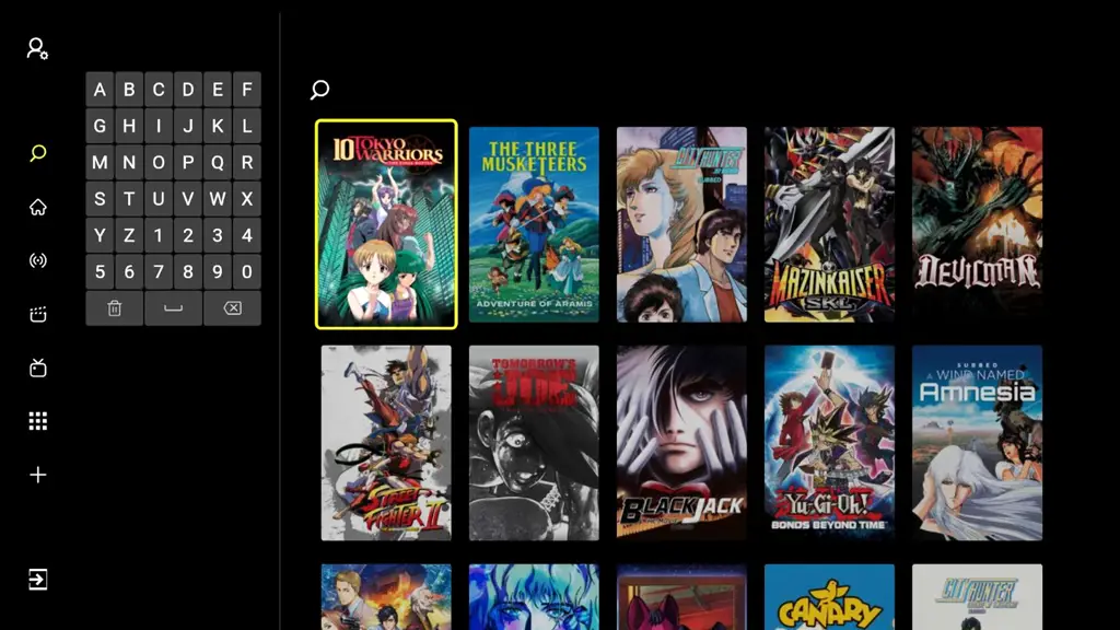 Grafik perbandingan layanan streaming anime