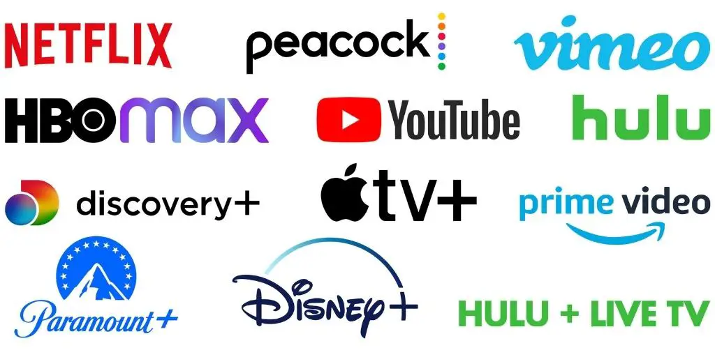 Perbandingan logo layanan streaming anime Logo berbagai layanan streaming
