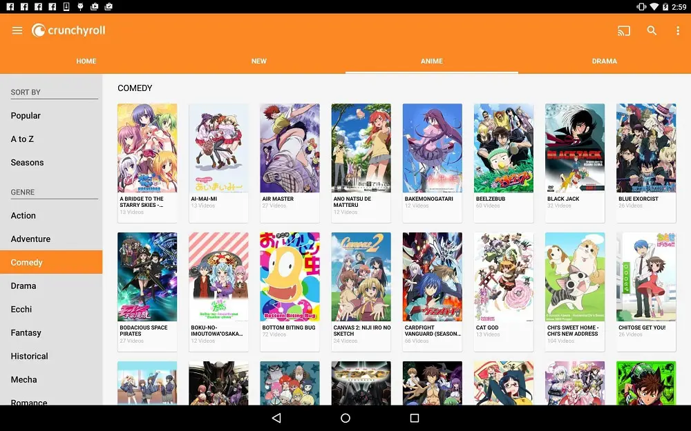 Perbandingan situs streaming anime