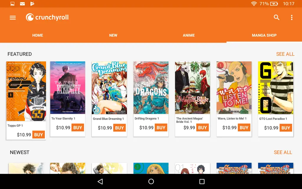 Tabel perbandingan situs web streaming anime