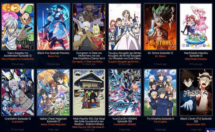 Gambar berbagai situs streaming anime populer